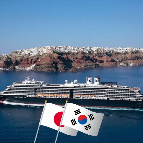 Cruise in the East Asia from Tokyo aboard Westerdam ship with visits to Japan and South Korea for 29 days