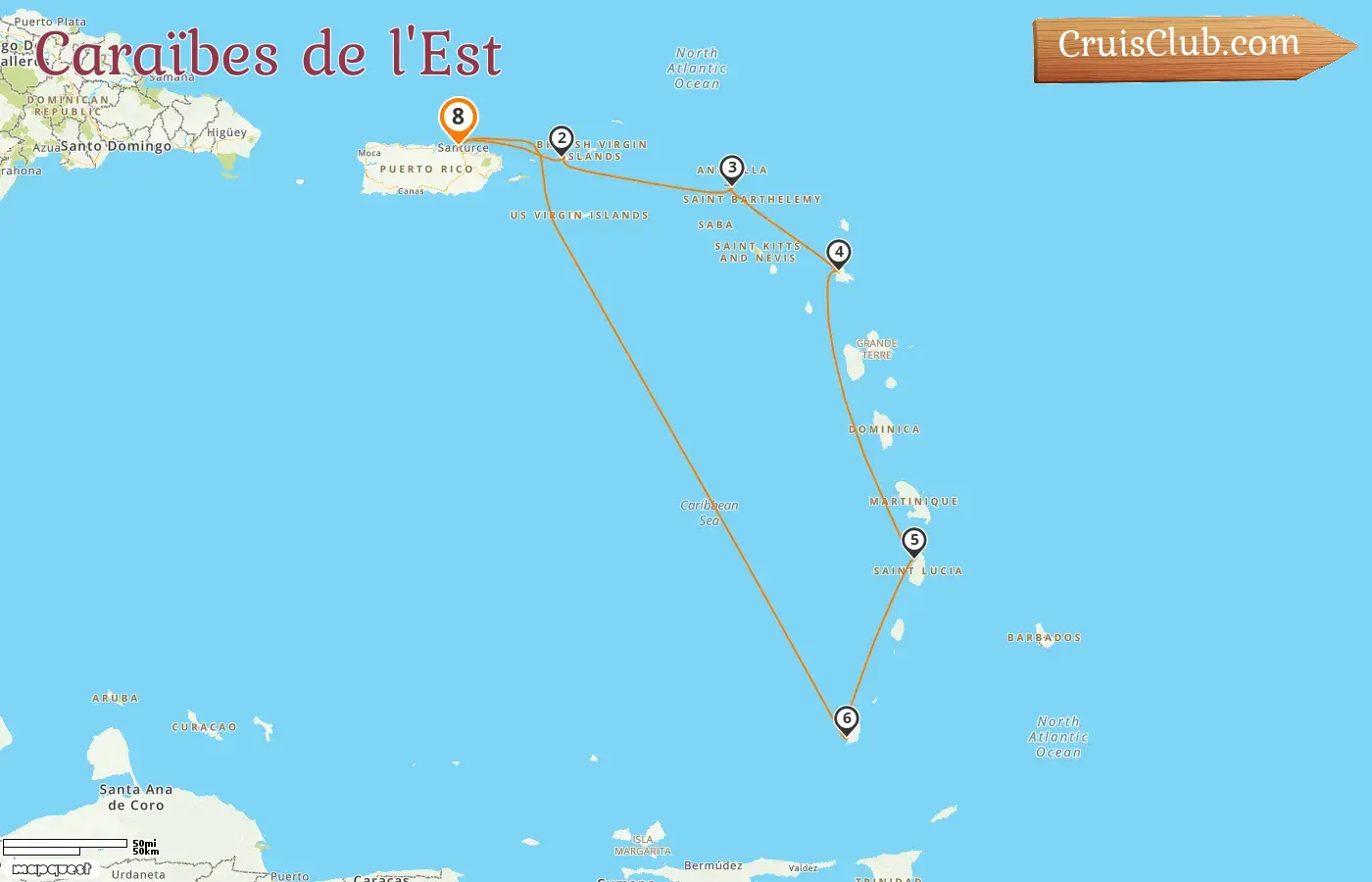 Croisière dans les Caraïbes orientales au départ de Saint John à bord du navire Celebrity Constellation avec des escales à Porto Rico et Grenade pendant 8 jours