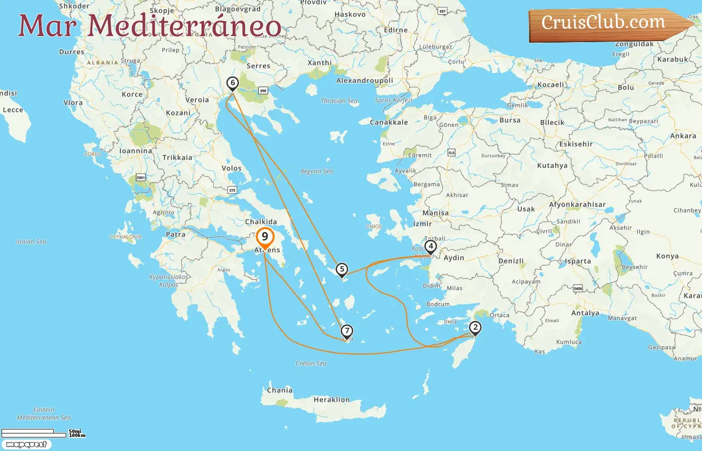 Crucero por el Mediterráneo desde El Pireo a bordo del barco Celebrity Infinity con visitas a Grecia y Turquía durante 9 días