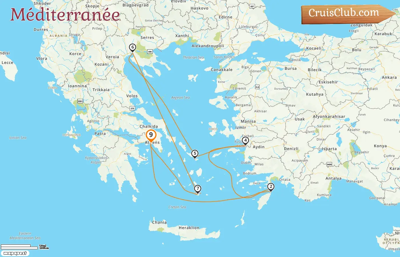 Croisière en Méditerranée au départ de Pirée à bord du navire Celebrity Infinity avec des visites en Grèce et en Turquie pendant 9 jours