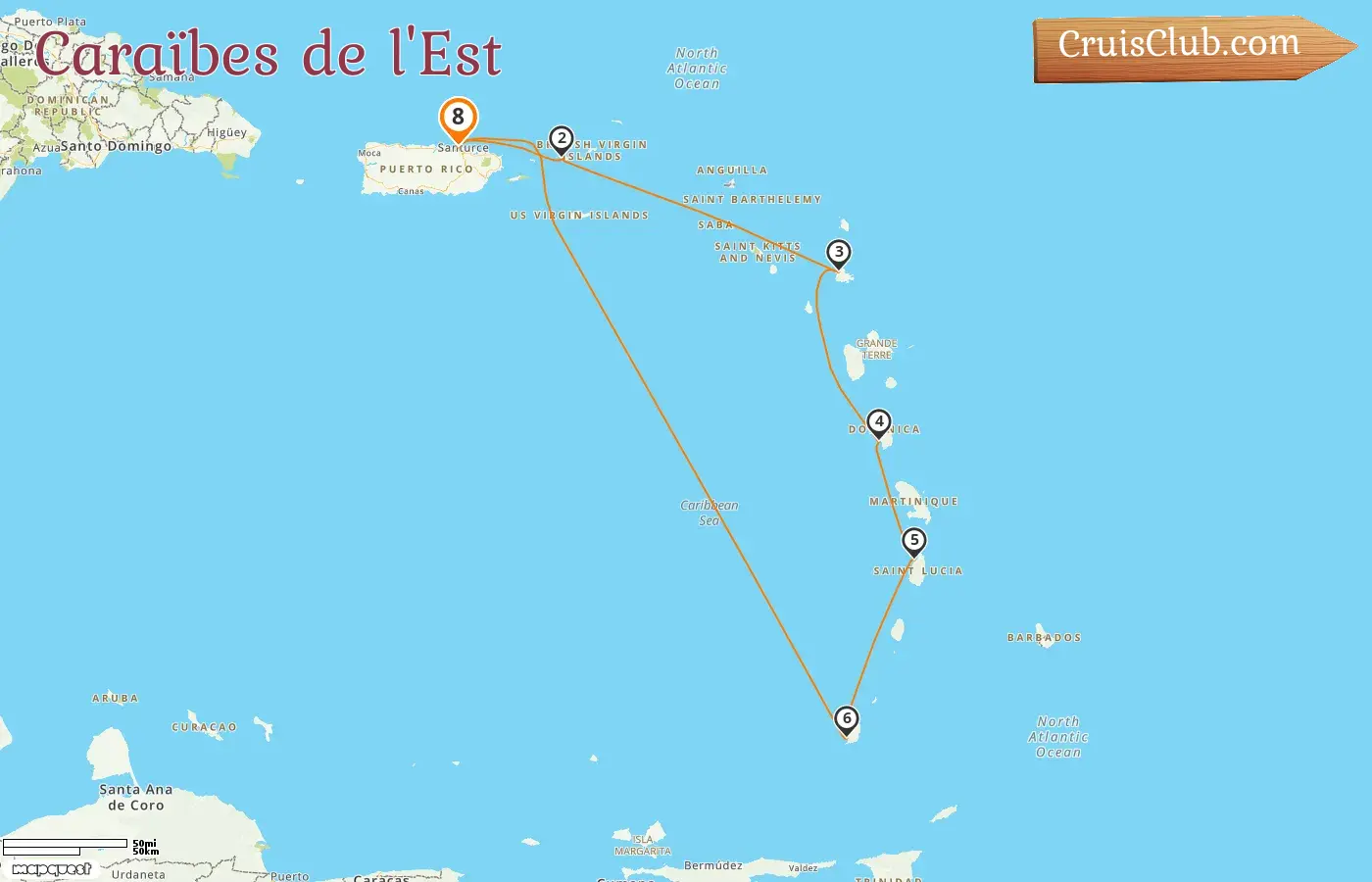 Croisière dans les Caraïbes orientales au départ de Saint John à bord du navire Celebrity Constellation avec des escales à Porto Rico et Grenade pendant 8 jours