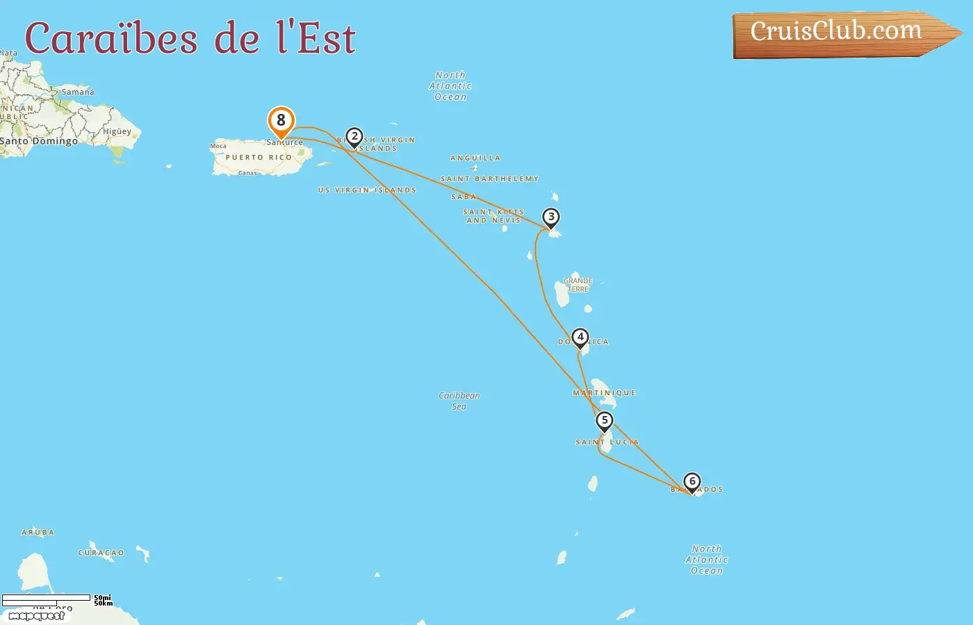 Croisière dans les Caraïbes orientales au départ de Saint John à bord du navire Celebrity Constellation avec des escales à Porto Rico et à la Barbade pendant 8 jours