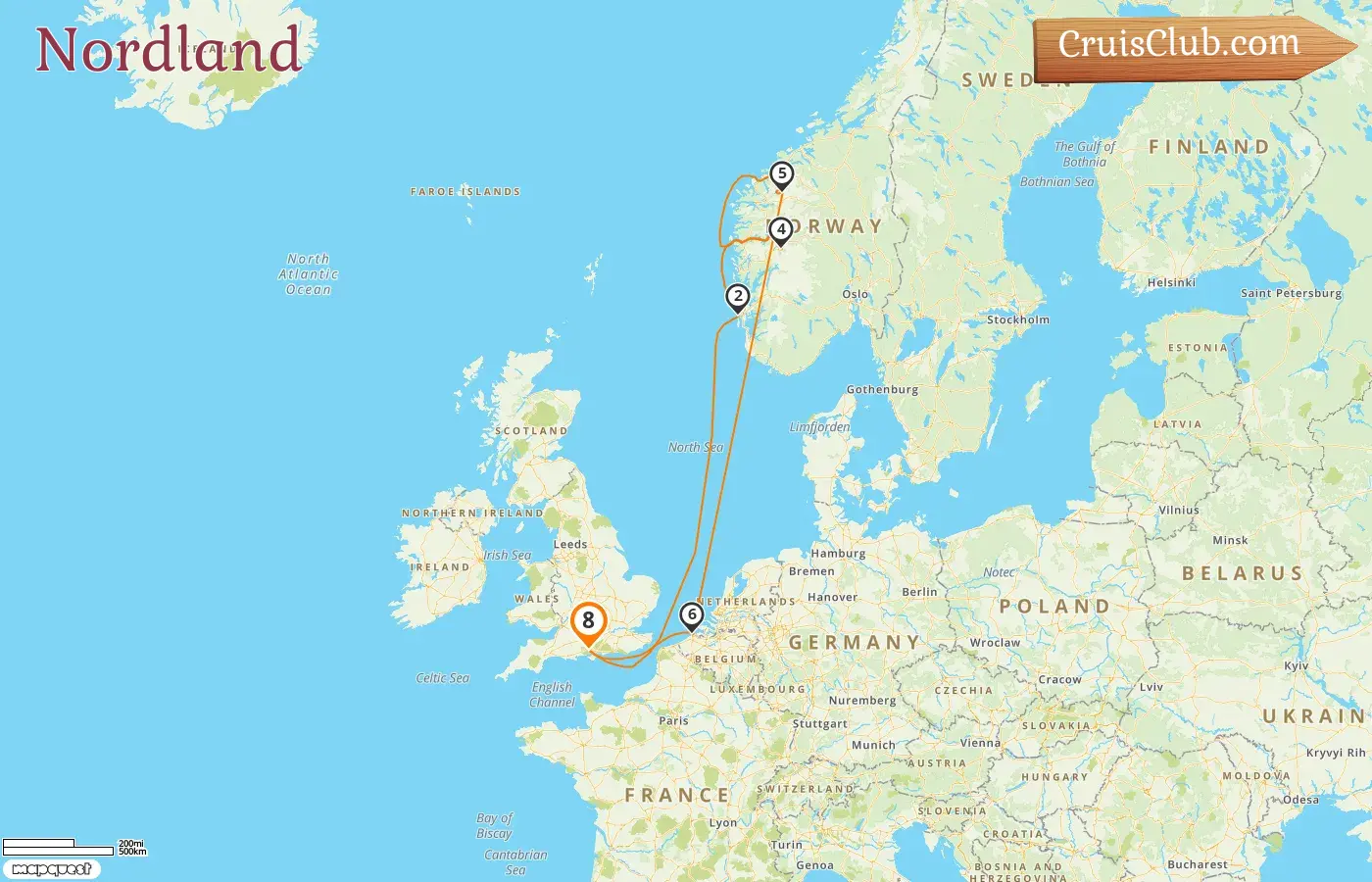 Kreuzfahrt im Norden ab Southampton an Bord des Schiffes Celebrity Apex mit Besuchen in Norwegen und Belgien für 8 Tage