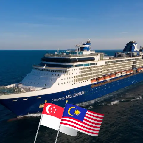 Cruise in the Asia from Singapore to Benoa aboard Celebrity Millennium ship with visits to Singapore, Thailand, Malaysia, and Indonesia for 13 days