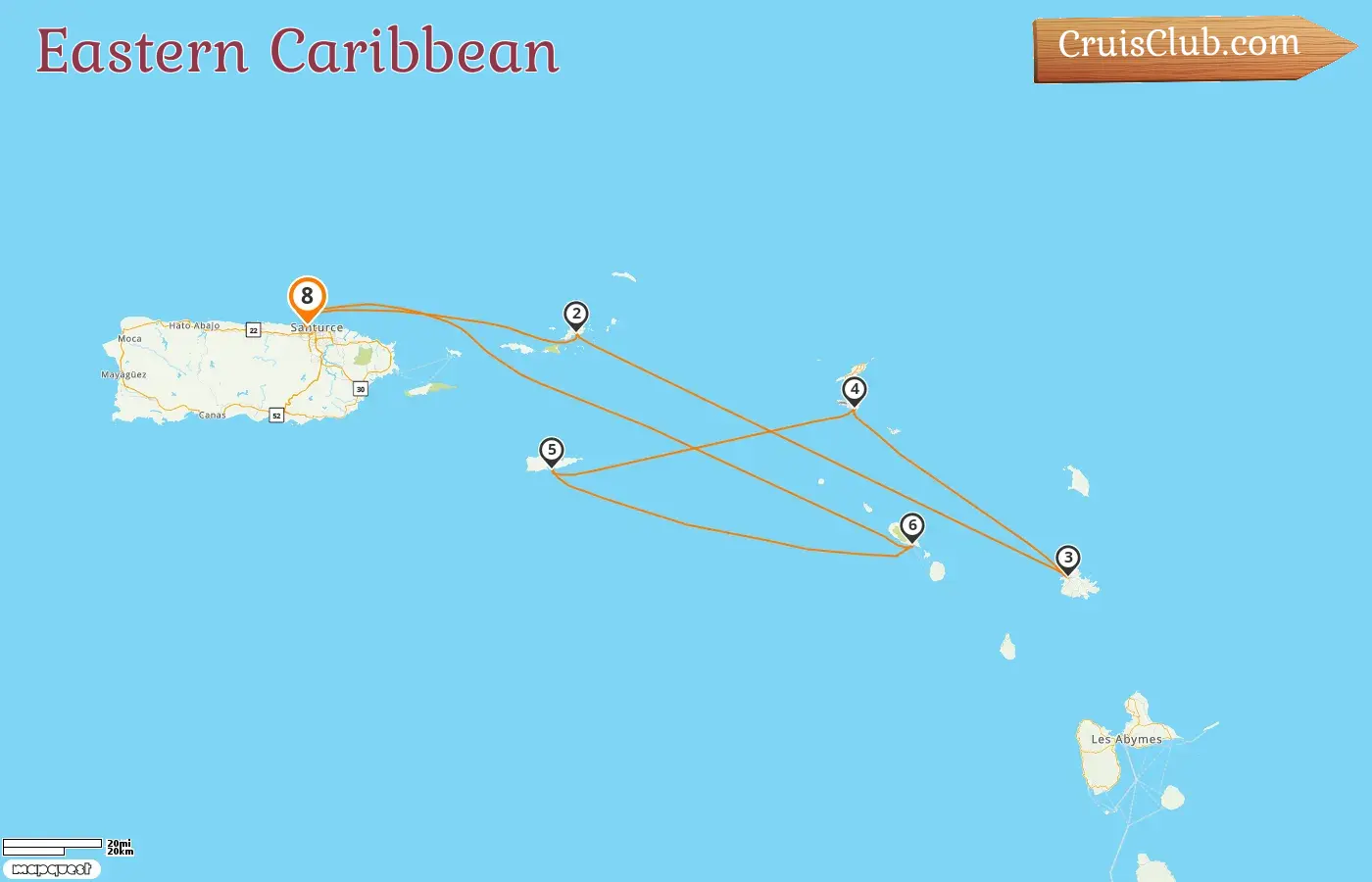 Cruise in the Eastern Caribbean from Saint John aboard Brilliance of the Seas ship with visits to Puerto Rico and British Virgin Islands for 8 days