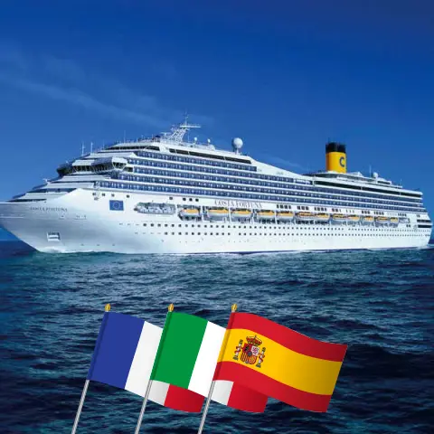 Cruise in the Canary Islands from Marseille aboard Costa Fortuna ship with visits to France, Italy, and Spain for 15 days