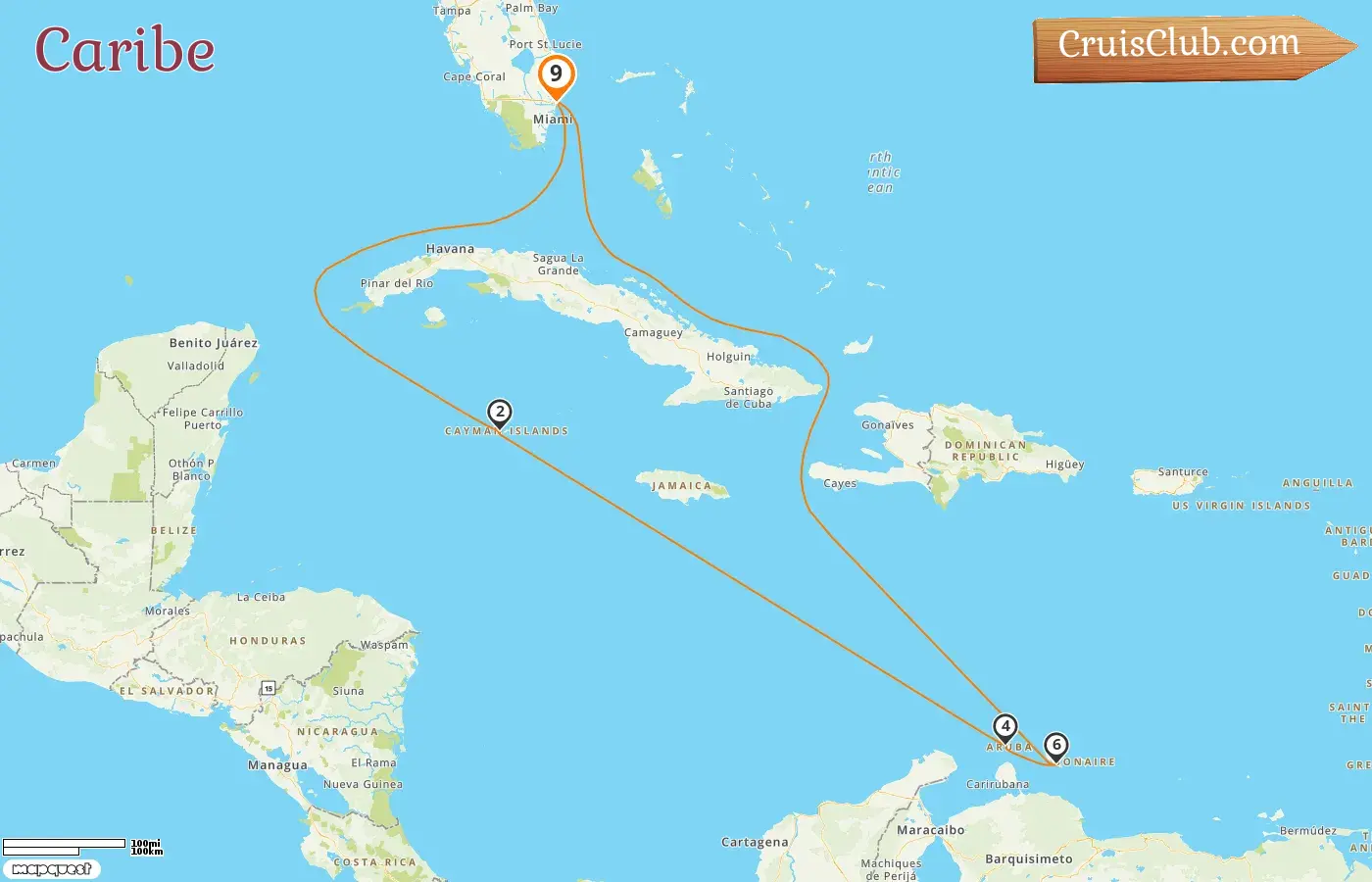 Crucero por el Caribe desde Fort Lauderdale a bordo del barco Celebrity Silhouette con visitas a EE. UU., Islas Caimán, Aruba y Curazao durante 9 días