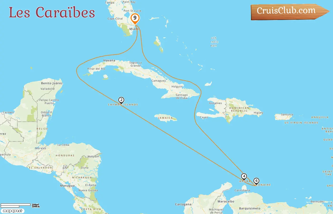 Croisière dans les Caraïbes au départ de Fort Lauderdale à bord du navire Celebrity Silhouette avec visites aux États-Unis, aux îles Caïman, à Aruba et à Curaçao pendant 9 jours