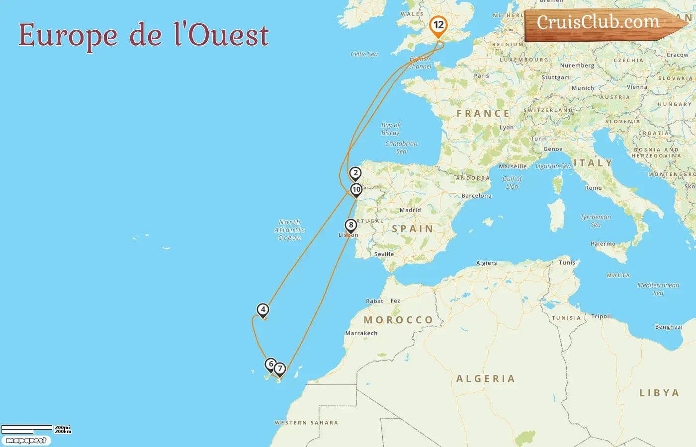 Croisière en Europe occidentale au départ de Southampton à bord du navire Celebrity Apex avec des visites en Espagne pendant 12 jours