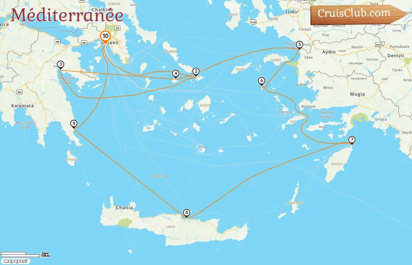 Croisière en Méditerranée au départ de Le Pirée à bord du bateau Silver Muse avec des visites en Grèce et en Turquie pendant 10 jours