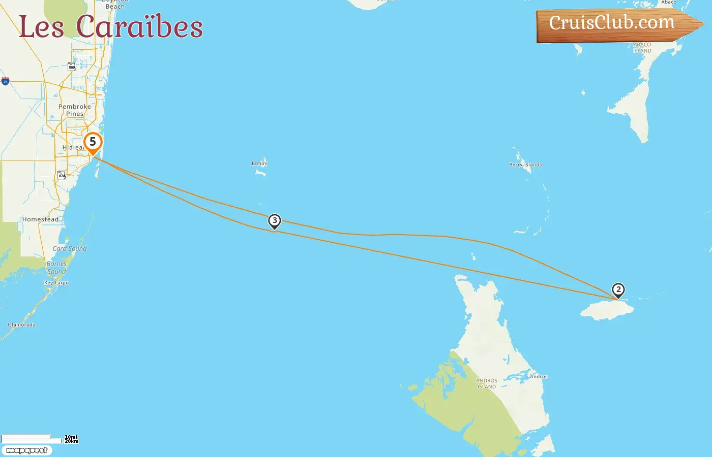 Croisière dans les Caraïbes au départ de Miami à bord du navire MSC Seaside avec des escales aux États-Unis et aux Bahamas pendant 5 jours