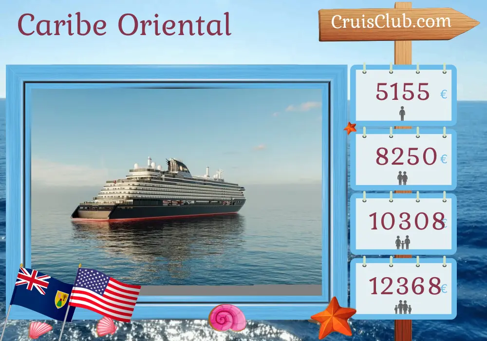 Crucero por el Caribe Oriental desde Saint John a Miami a bordo del barco EXPLORA III con visitas a Puerto Rico, Saint Barthélemy, y Estados Unidos por 8 días