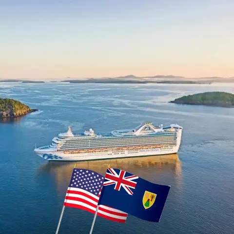 Cruise in the Caribbean from Port Canaveral / Orlando aboard Caribbean Princess ship with visits to USA, Dominican Republic, and Puerto Rico for 8 days