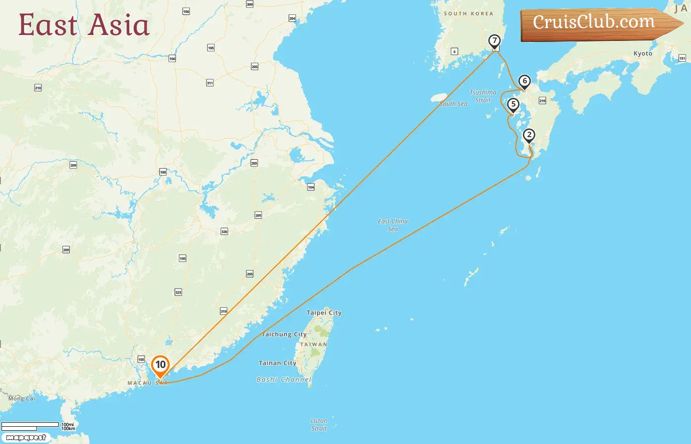 Cruise in the East Asia from Hong Kong aboard Spectrum of the Seas ship with visits to Hong Kong, Japan, and South Korea for 10 days