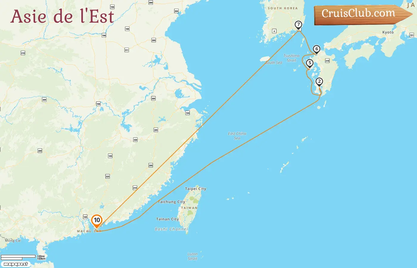 Croisière en Asie de l`Est au départ de Hong Kong à bord du navire Spectrum of the Seas avec des visites à Hong Kong, au Japon et en Corée du Sud pendant 10 jours