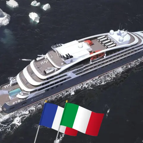 Cruise in the Mediterranean from Nice aboard Le Dumont d`Urville ship with visits to France and Italy for 9 days