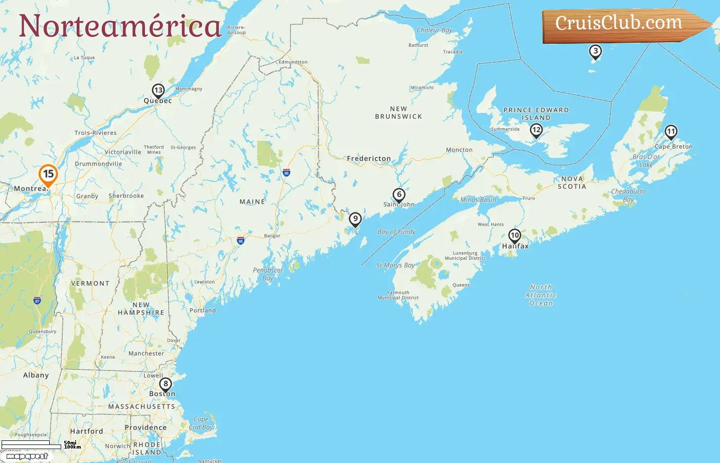 Crucero por América del Norte desde Montreal a bordo del barco Volendam con visitas a Canadá y Estados Unidos por 15 días