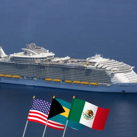 Cruise in the Caribbean from Port Canaveral / Orlando aboard Harmony of the Seas ship with visits to USA, Bahamas, and Mexico for 6 days