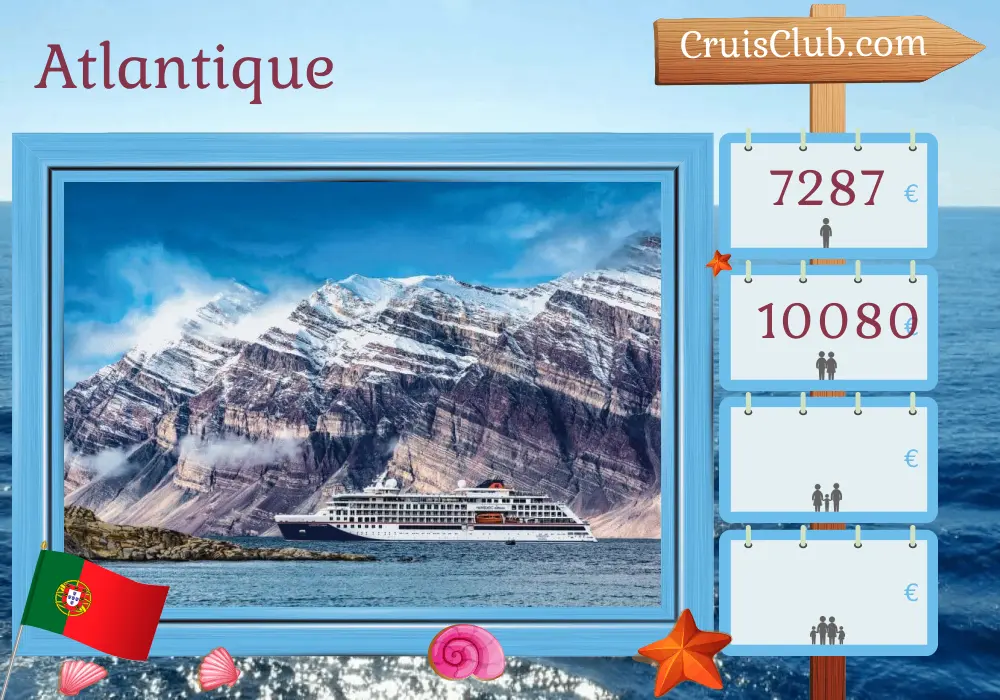 Croisière dans l`Atlantique de Funchal à Ponta Delgada à bord du navire HANSEATIC nature avec des visites au Portugal pendant 11 jours