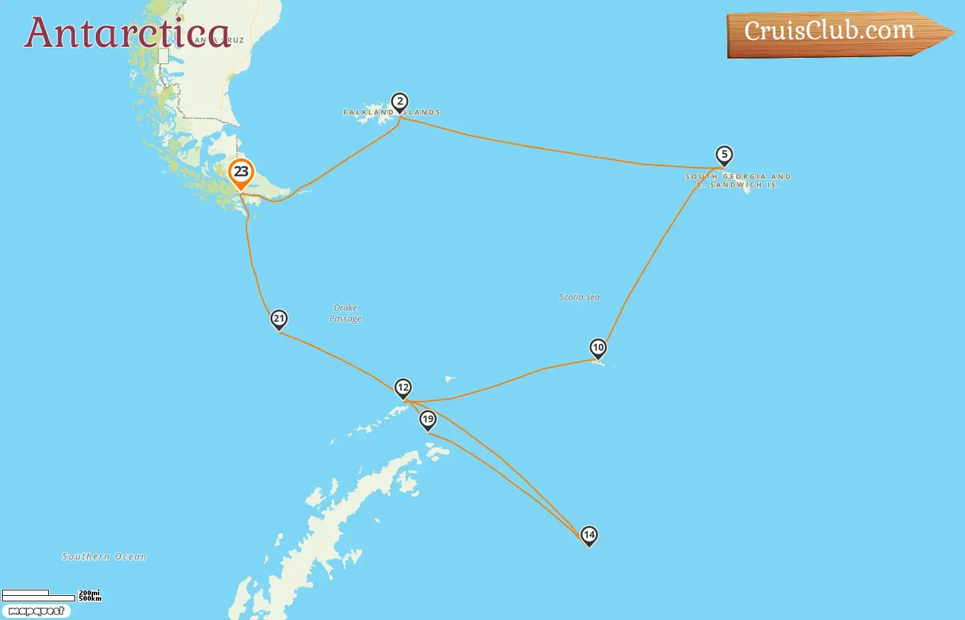 Cruise in the Antarctica from Ushuaia aboard HANSEATIC inspiration ship with visits to Argentina and Falkland Islands for 23 days