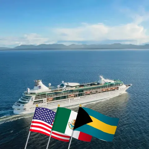 Cruise in the Caribbean from Tampa aboard Rhapsody of the Seas ship with visits to USA, Mexico, and Bahamas for 8 days