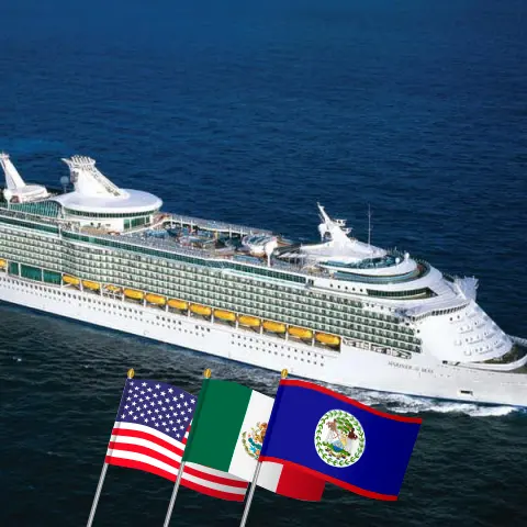 Cruise in the Western Caribbean from New Orleans aboard Mariner of the Seas ship with visits to USA, Mexico, and Belize for 7 days