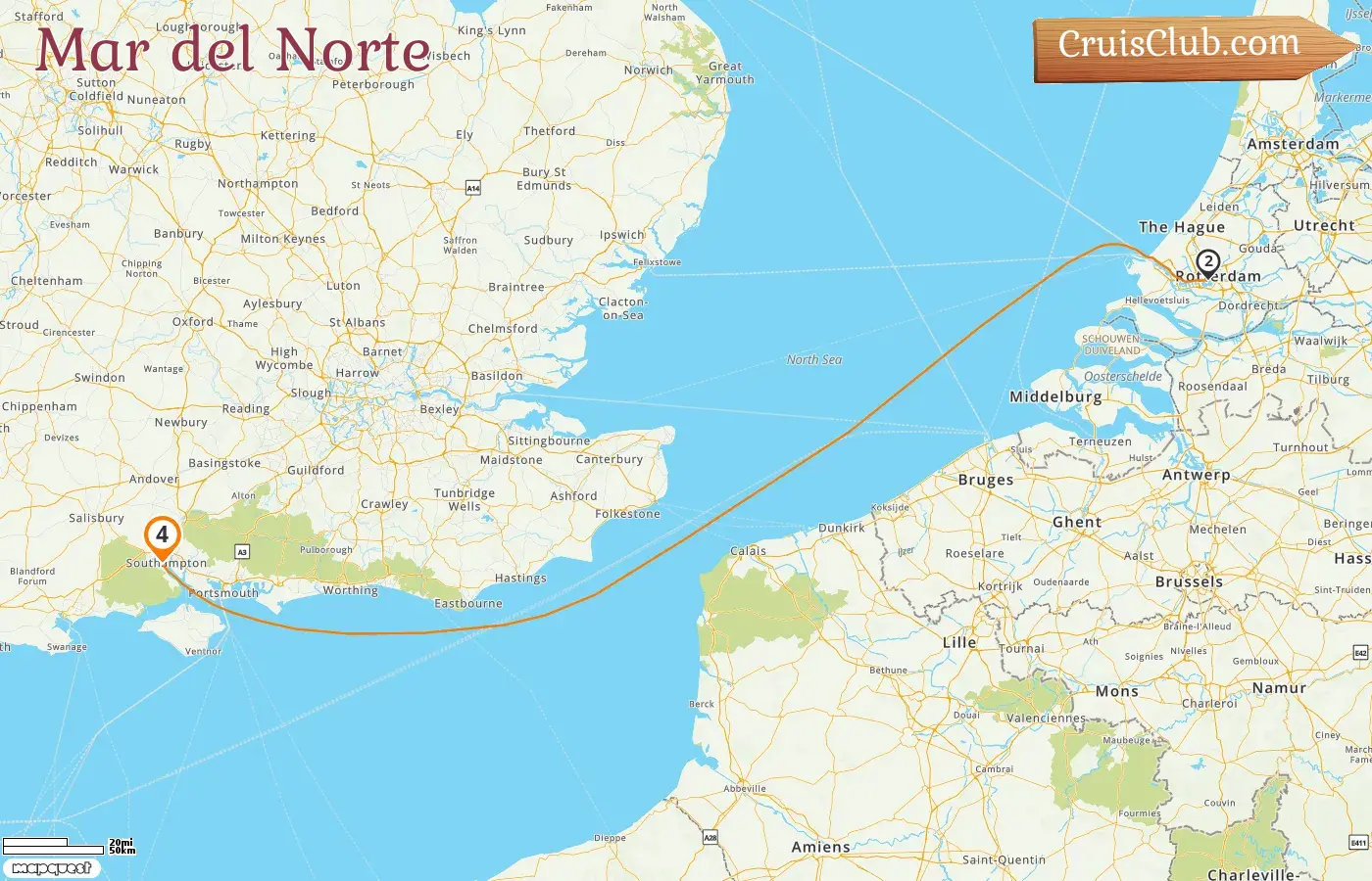 Crucero en el Mar del Norte desde Southampton a bordo del barco Disney Dream con visitas a _______ durante 4 días