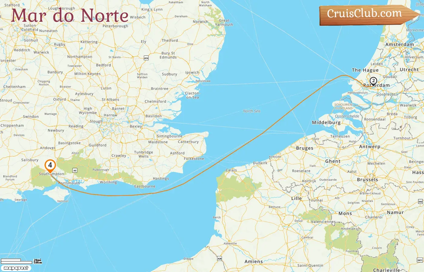 Cruzeiro no Mar do Norte de Southampton a bordo do navio Disney Dream com visitas a [destino] por 4 dias