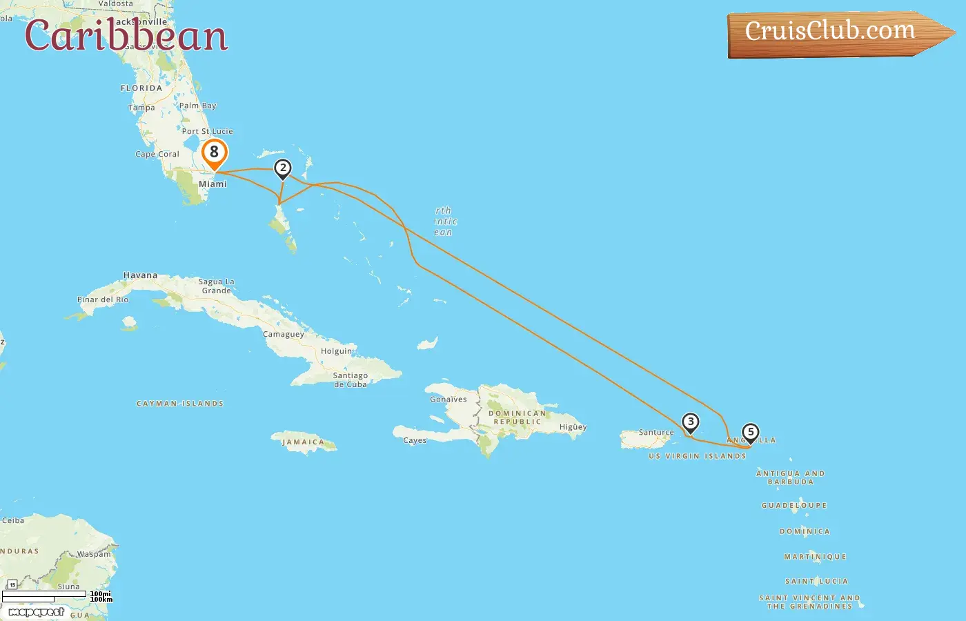 Cruise in the Caribbean from Fort Lauderdale aboard Oasis of the Seas ship with visits to USA and Bahamas for 8 days