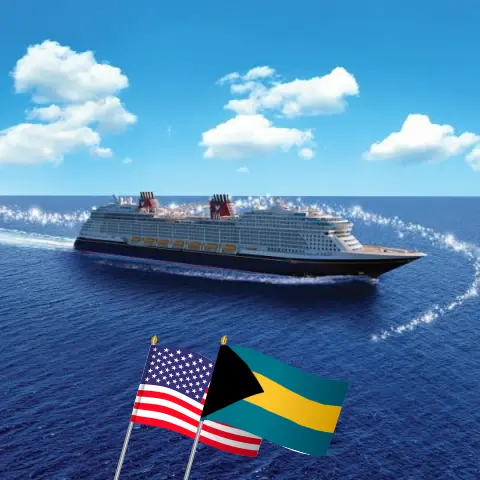 Cruise in the Western Caribbean from Port Canaveral / Orlando aboard Disney Wish ship with visits to USA and Bahamas for 5 days