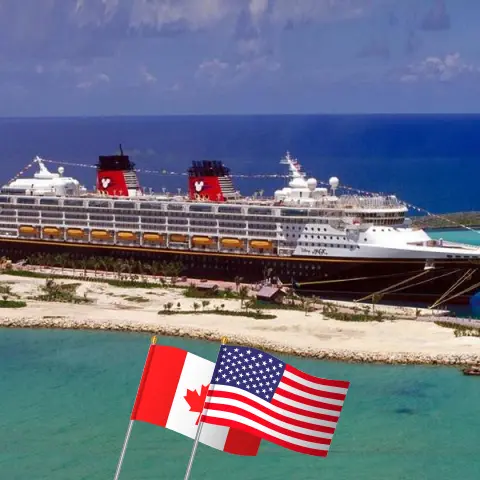 Cruise in the Western America from Vancouver aboard Disney Magic ship with visits to Canada and USA for 6 days