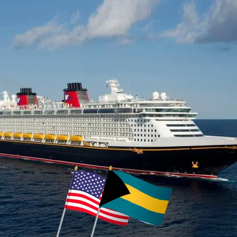 Cruise in the North America from Port Canaveral / Orlando aboard Disney Fantasy ship with visits to USA and Bahamas for 5 days