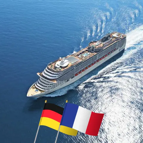 Cruise in the Western Europe from Hamburg to Le Havre aboard MSC Preziosa ship with visits to Germany and France for 4 days