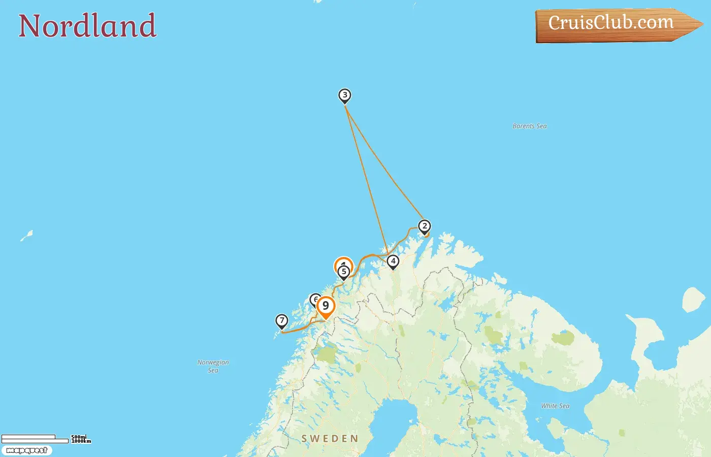 Croisière dans le Nordland de Tromsø à Narvik à bord du navire Le Commandant Charcot avec des visites en Norvège pendant 9 jours