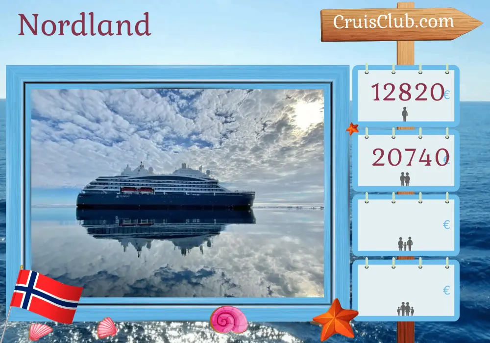 Crucero en el Norte desde Tromsø a Narvik a bordo del barco Le Commandant Charcot con visitas a Noruega por 9 días