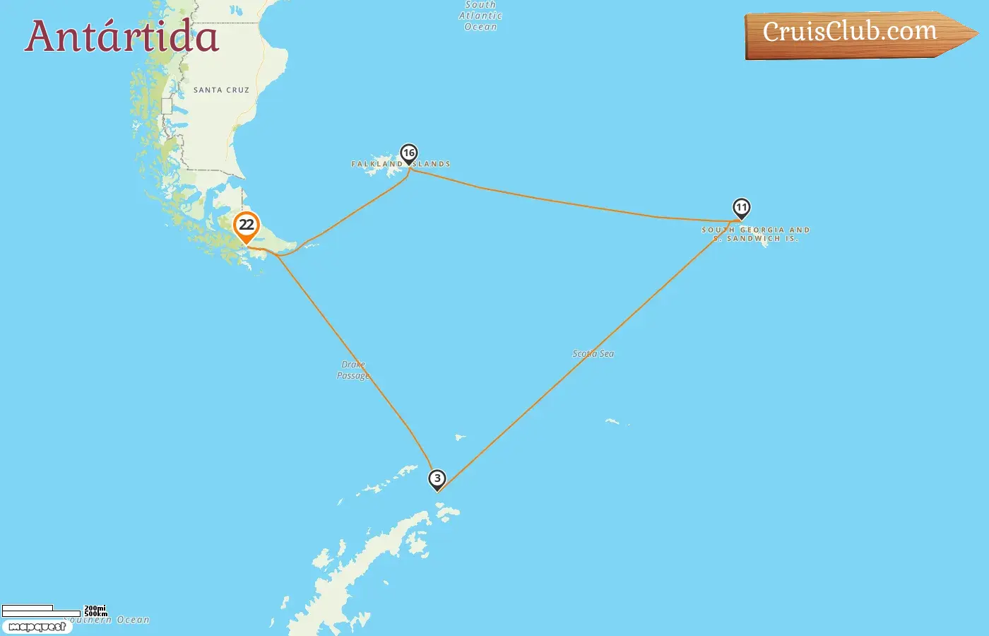 Cruzeiro na Antártida partindo de Ushuaia a bordo do navio Seabourn Venture com visitas à Argentina e Ilhas Malvinas por 21 dias