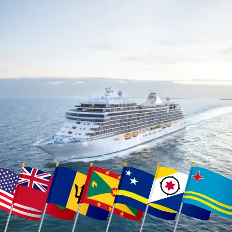 Cruzeiro no Caribe de Nova Iorque a Miami a bordo do navio Seven Seas Splendor com visitas aos Estados Unidos, Bermudas, São Bartolomeu, Barbados, Granada, Curaçao e Aruba por 16 dias