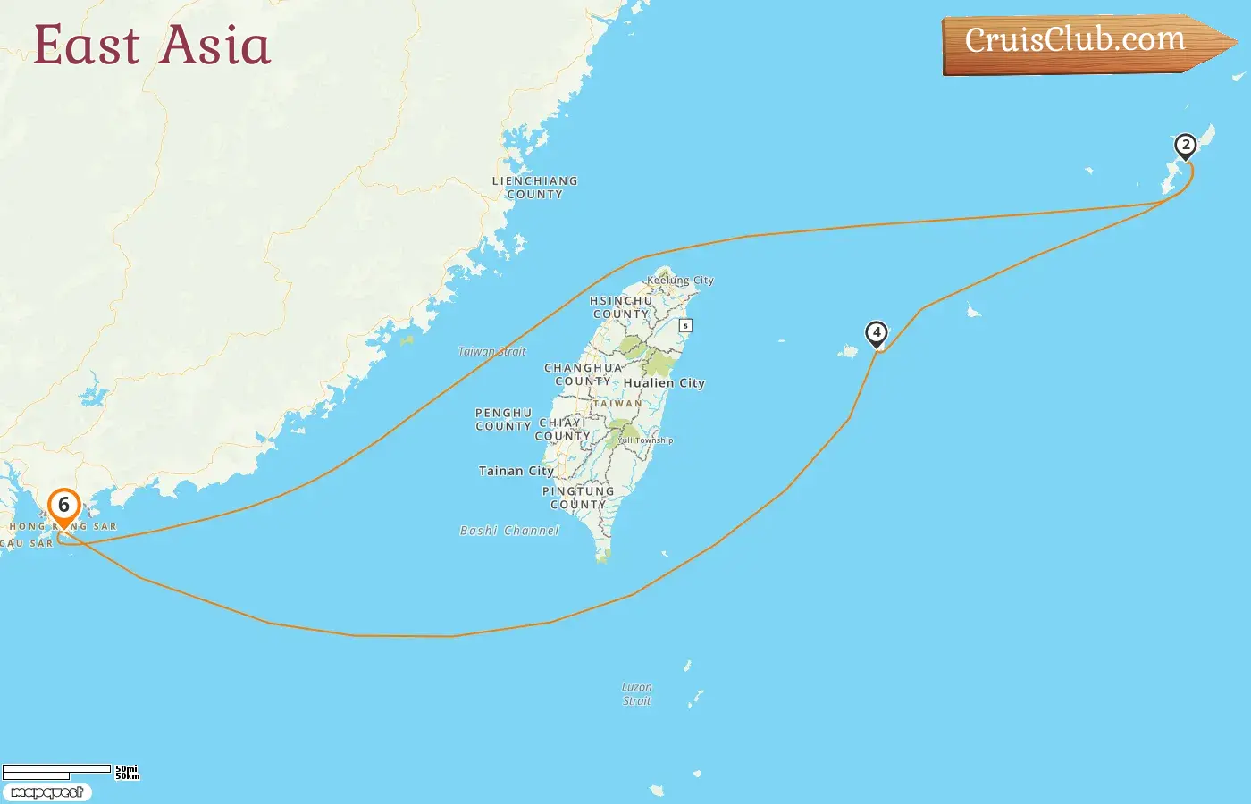 Cruise in the East Asia from Hong Kong aboard Spectrum of the Seas ship with visits to Hong Kong and Japan for 6 days