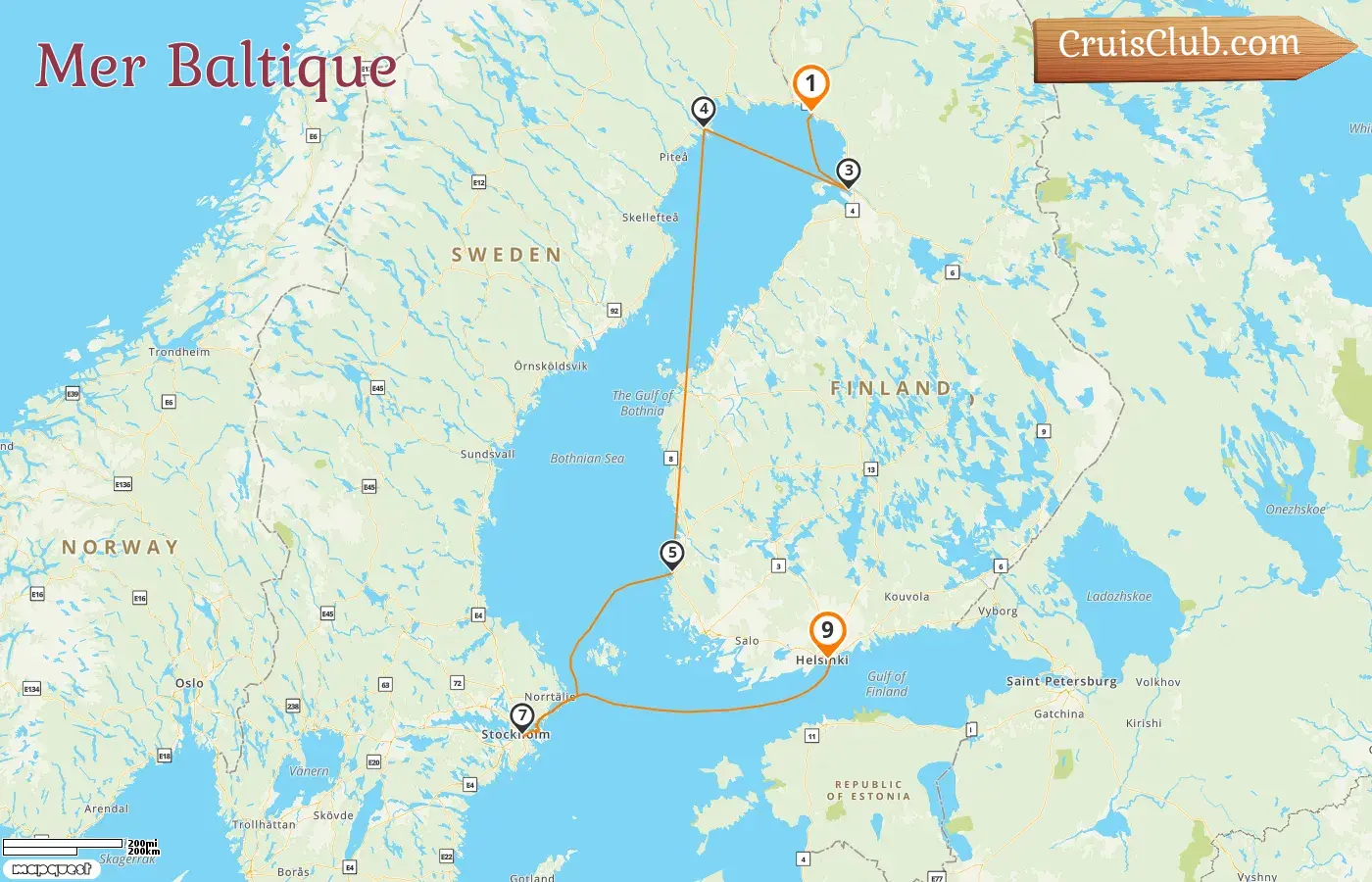Croisière en mer Baltique de Kemi à Helsinki à bord du navire Le Commandant Charcot avec des visites en Finlande et en Suède pendant 9 jours