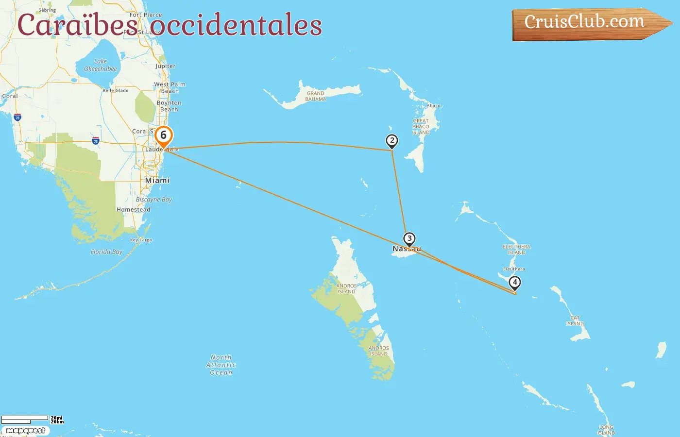 Croisière dans les Caraïbes occidentales au départ de Fort Lauderdale à bord du navire Disney Dream avec des arrêts aux États-Unis et aux Bahamas pendant 6 jours