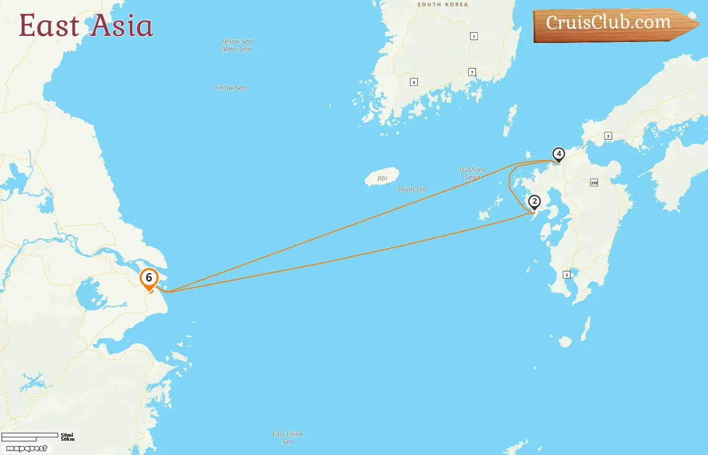 Cruise in the East Asia from Shanghai aboard Spectrum of the Seas ship with visits to China and Japan for 6 days