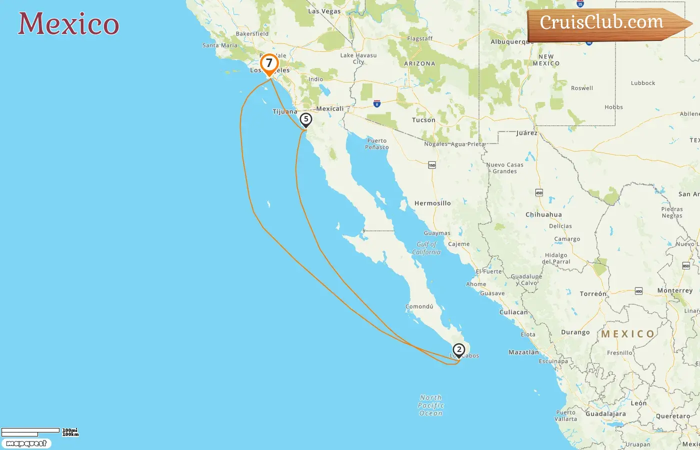 Cruise in the Mexico from Los Angeles aboard Quantum of the Seas ship with visits to USA and Mexico for 7 days