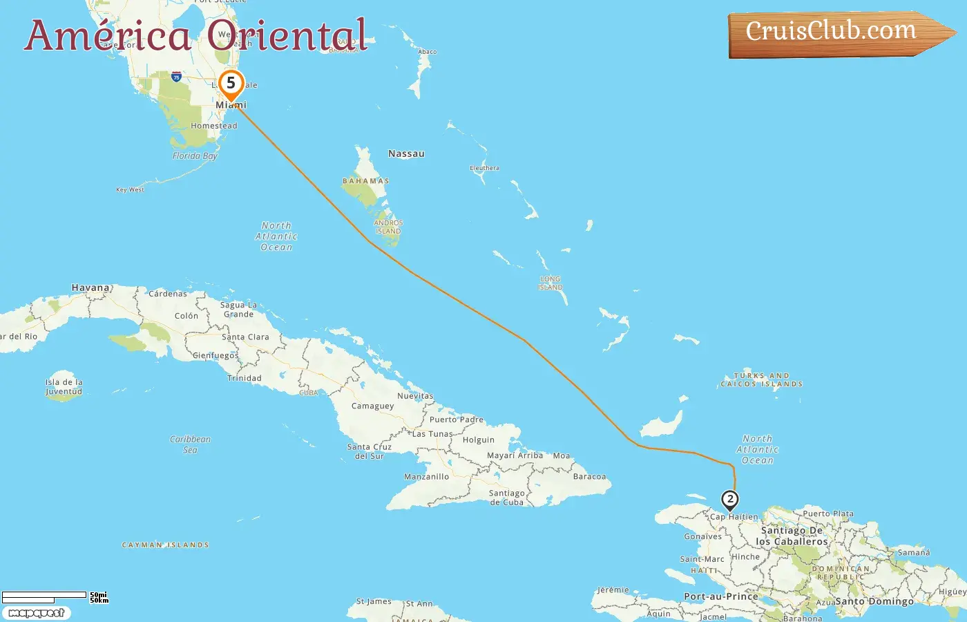 Cruzeiro no Leste da América a partir de Miami a bordo do navio Freedom of the Seas com visitas aos EUA e Haiti por 5 dias