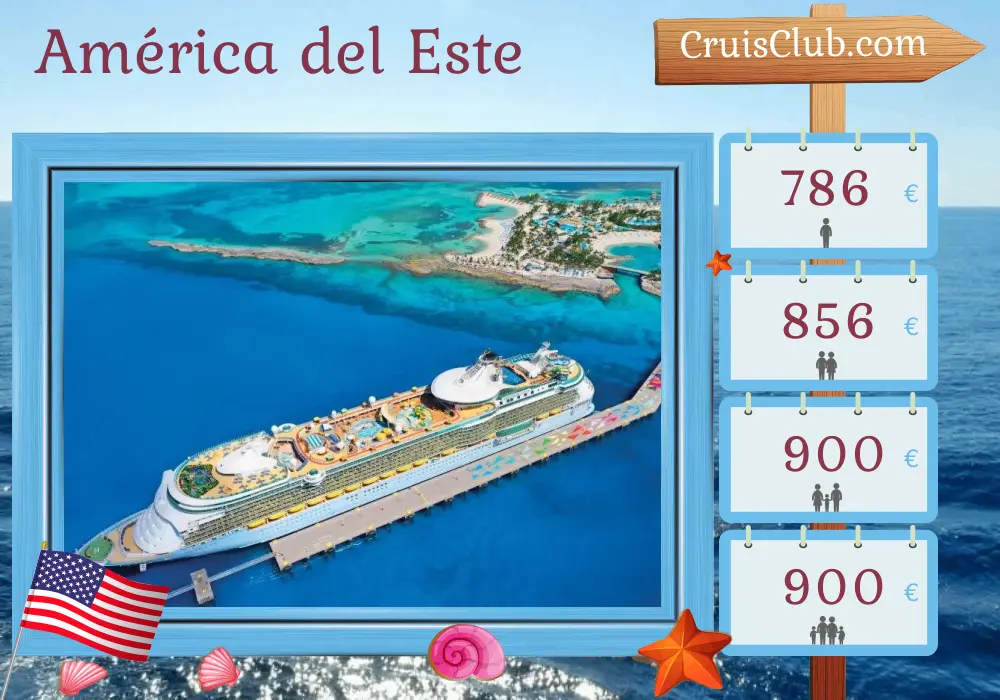 Crucero por el Este de América desde Miami a bordo del barco Freedom of the Seas con visitas a Estados Unidos y Haití durante 5 días