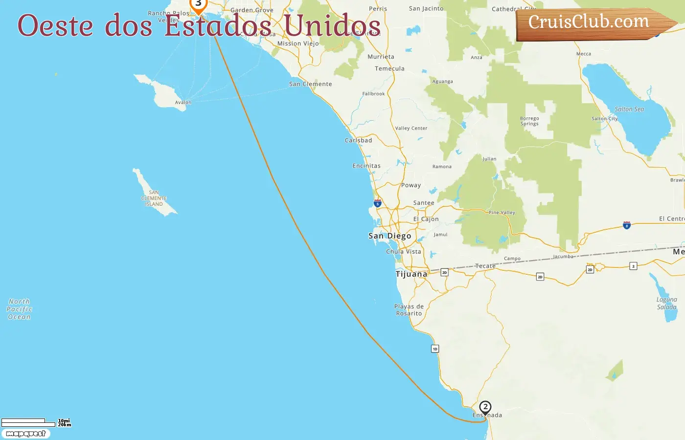 Cruzeiro na América Ocidental a partir de Los Angeles a bordo do navio Quantum of the Seas com visitas aos EUA e México por 3 dias