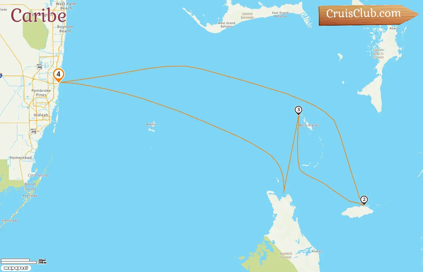 Crucero por el Caribe desde Fort Lauderdale a bordo del barco Jewel of the Seas con visitas a Estados Unidos y Bahamas por 4 días