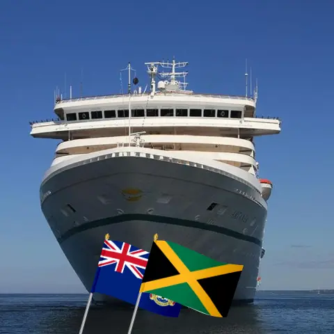 Cruise in the Panama Canal from Callao to Saint Dominic aboard Artania ship with visits to Peru, Ecuador, Panama, Costa Rica, Honduras, Guatemala, Cayman Islands, and Jamaica for 21 days