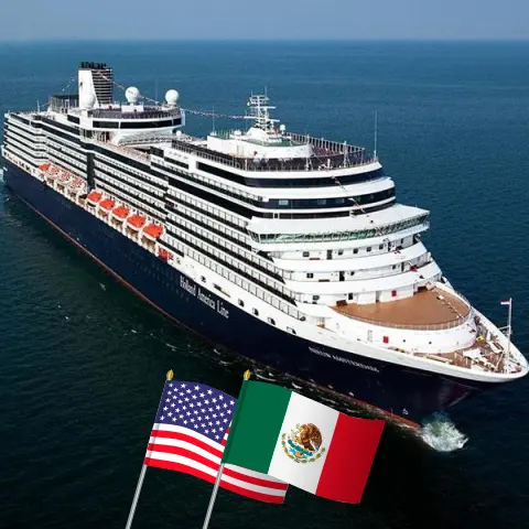 Cruise in the Western America from San Diego aboard Nieuw Amsterdam ship with visits to USA and Mexico for 8 days