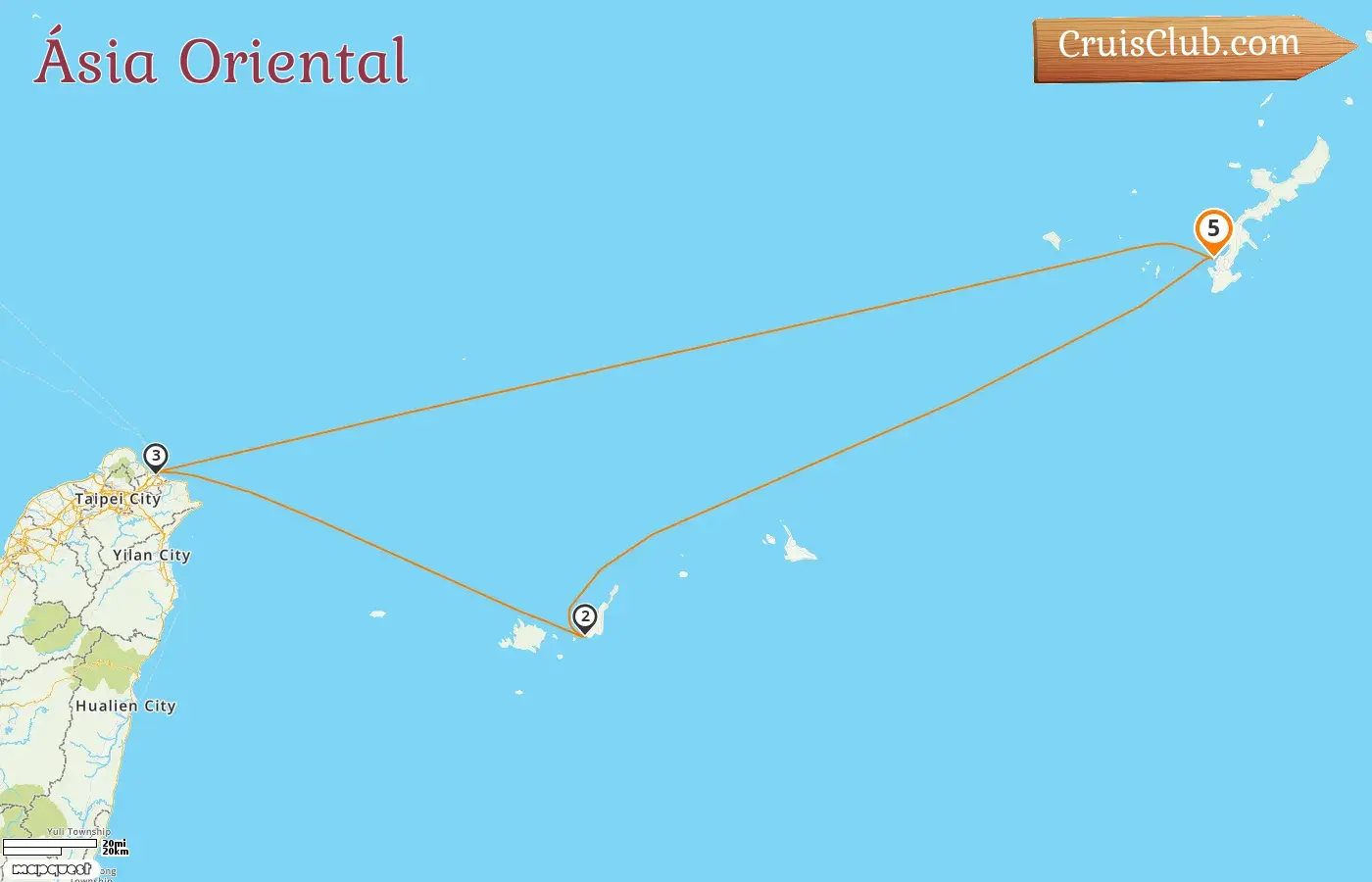 Cruzeiro no Leste da Ásia a partir de Naha a bordo do navio MSC Bellissima com visitas ao Japão e Taiwan por 5 dias