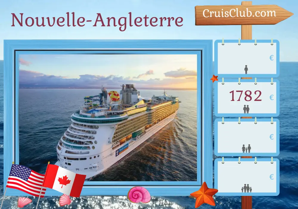 Croisière dans le Nouvelle-Angleterre depuis Cape Liberty / New York à bord du navire Independence of the Seas avec escales aux États-Unis et au Canada pendant 10 jours